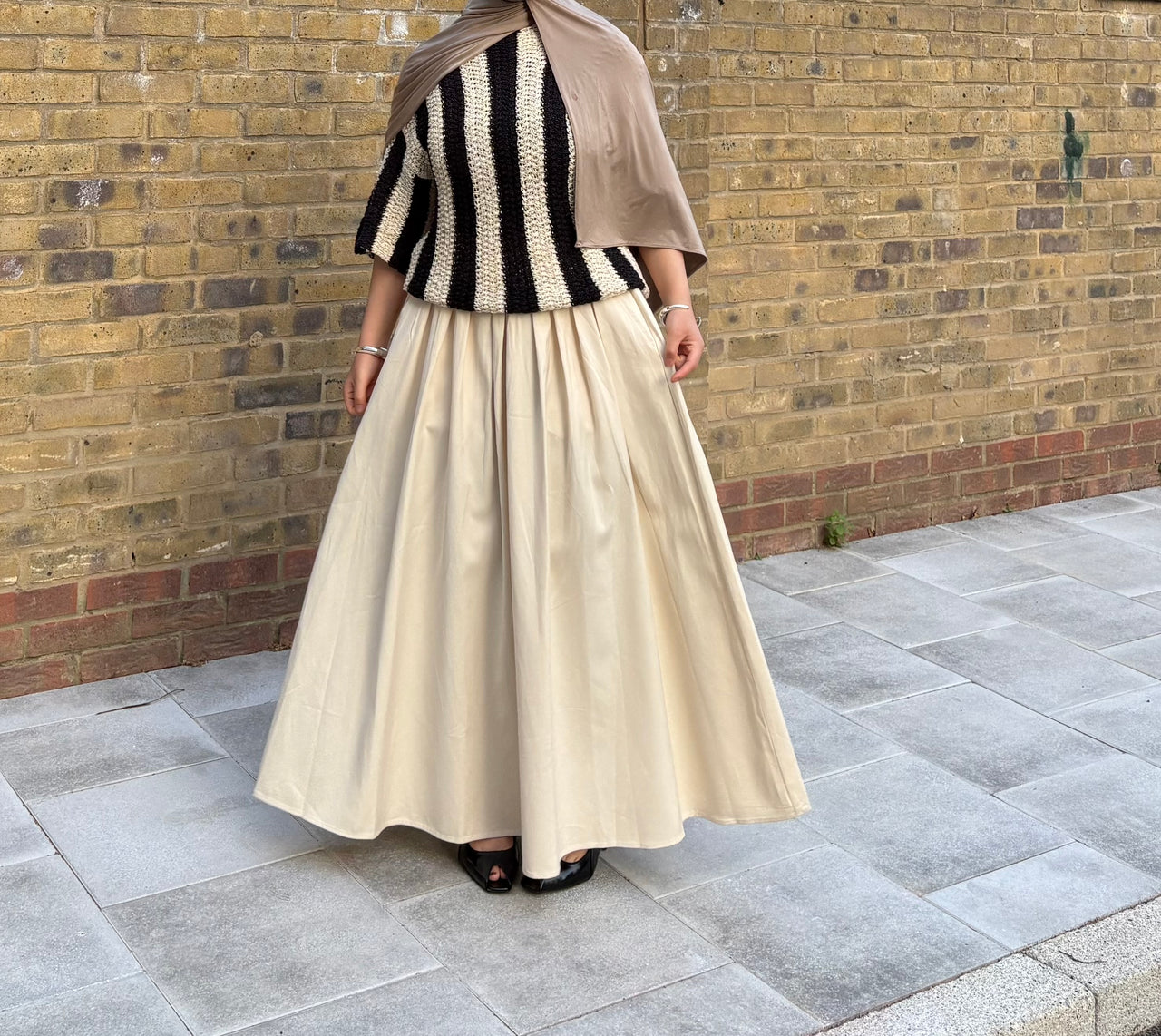 Aures Beige Skirt