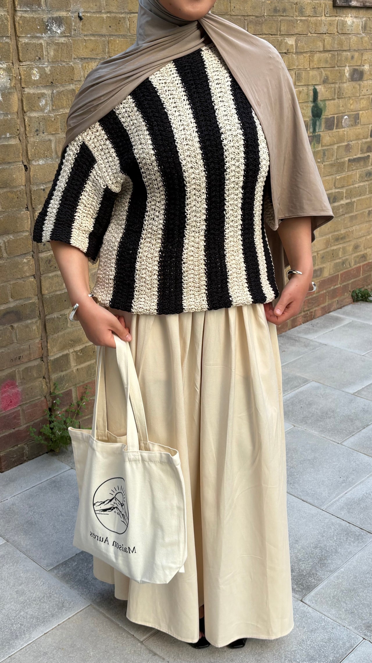 Aures Beige Skirt
